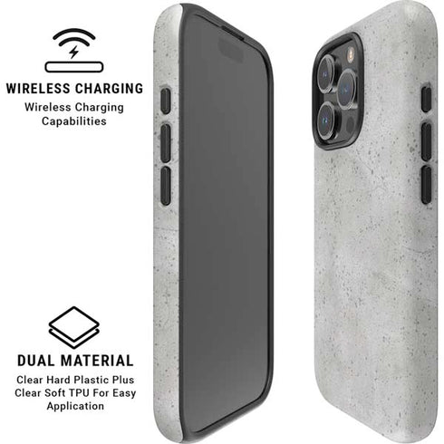 Light Grey Concrete iPhone 16 Pro Magsafe Impact Case